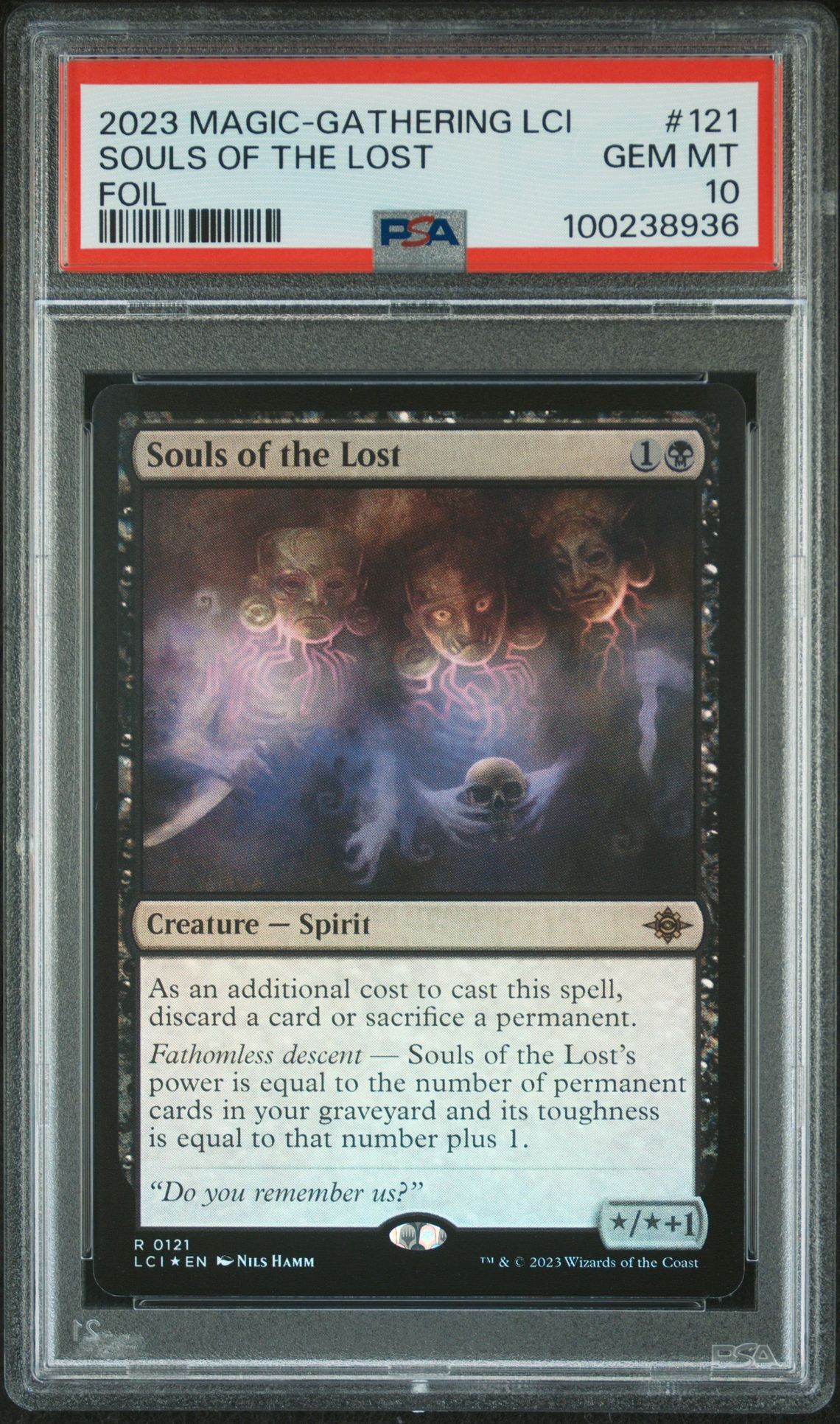 2023 MTG MAGIC THE GATHERING THE LOST CAVERNS OF IXALAN FOIL #121 Souls Of The Lost front