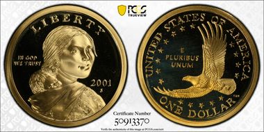 2001-S SAC$1 PR69DCAM