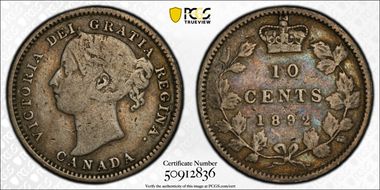 1892/1 10C Large 9 F15