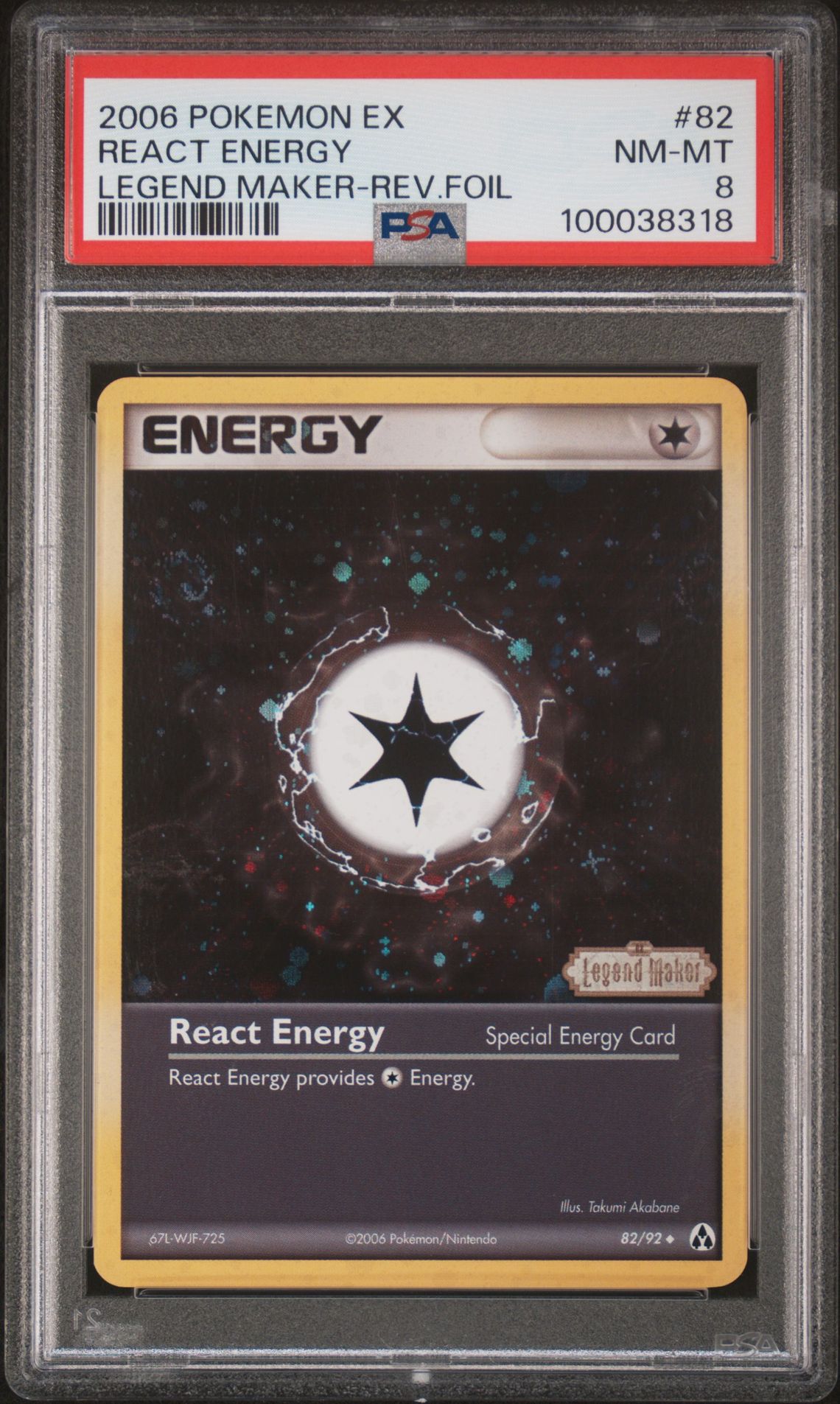 2006 Pokemon #82 React Energy front