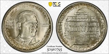 1948 50C Booker T. Washington MS66+ 