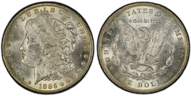 1885-O $1 MS62