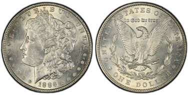 1886 $1 MS62