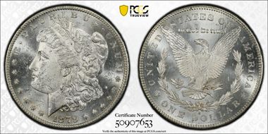 1879-S $1 Reverse of 1878 MS62