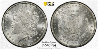 1892-CC $1 MS62