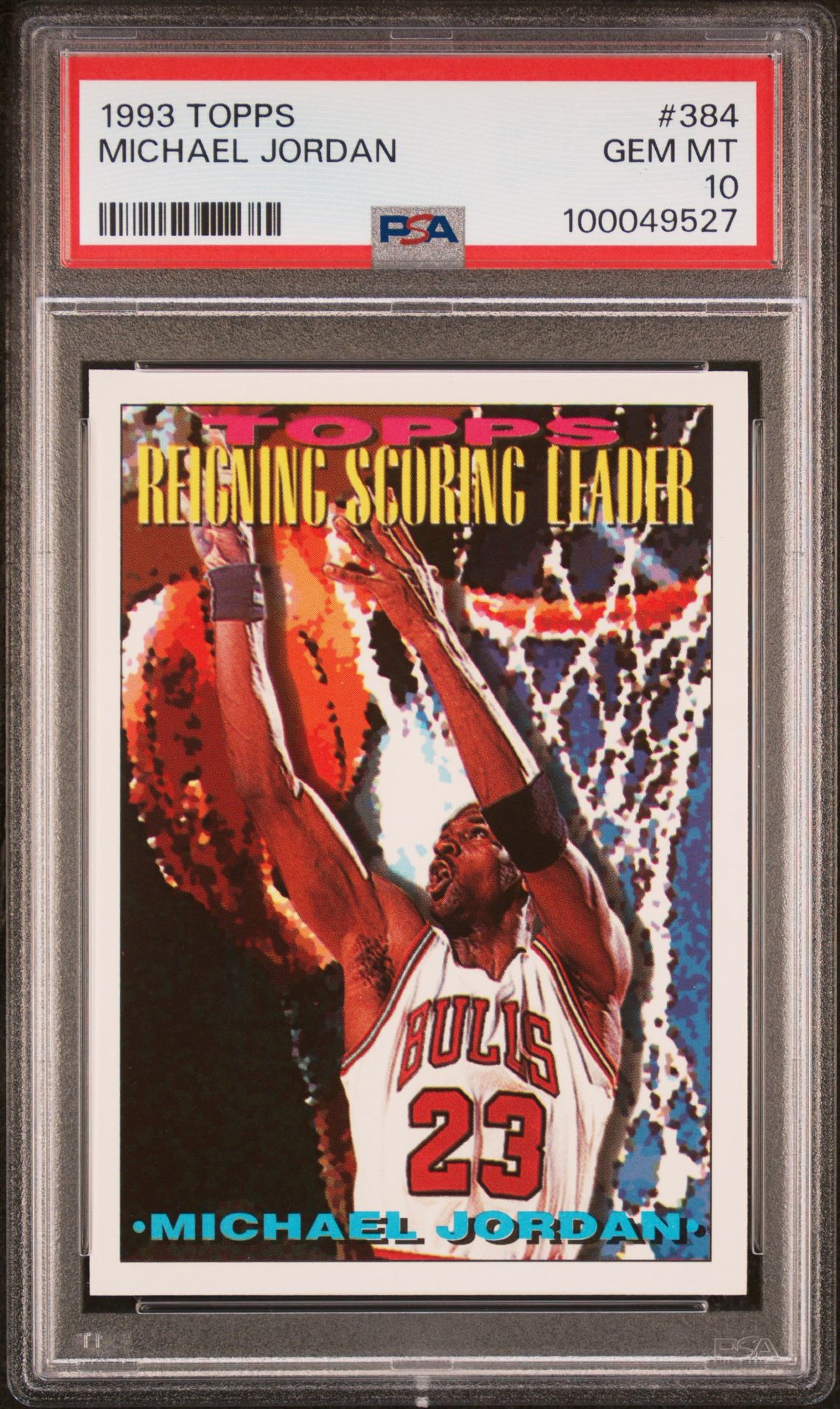 1993 Topps Michael Jordan #384 Gem Mt 10 front