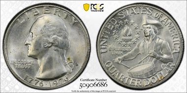 1976-S 25C Silver MS65