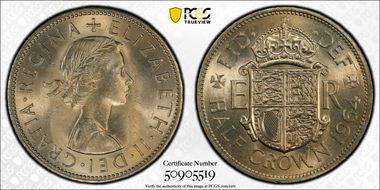 1964 1/2 Cr S-4145 MS63