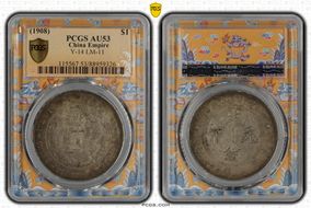 (1908) $1 Y-14 LM-11 AU53