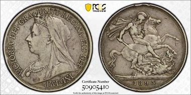 1893 Crown S-3937 LVI Edge VF35