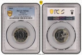 2009 € 1 Gad-MC193 MS66
