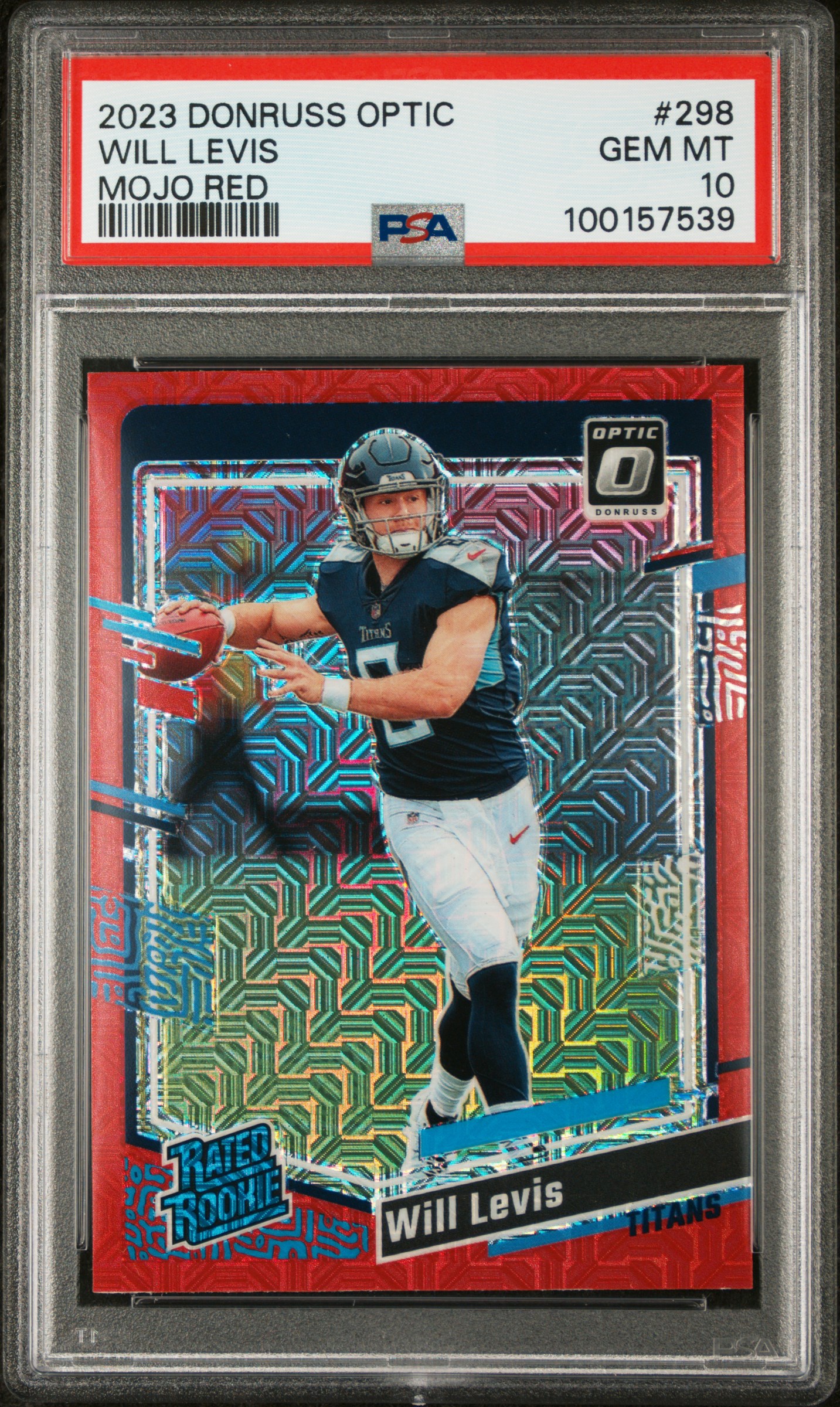 2023 #298 Will Levis PSA 10 Panini Donruss Optic