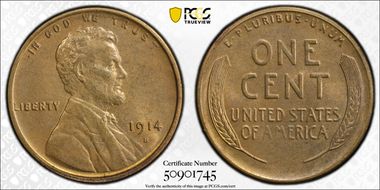 1914-S 1C MS65RB