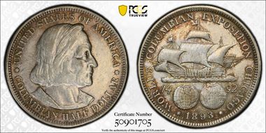 1893 50C Columbian N1