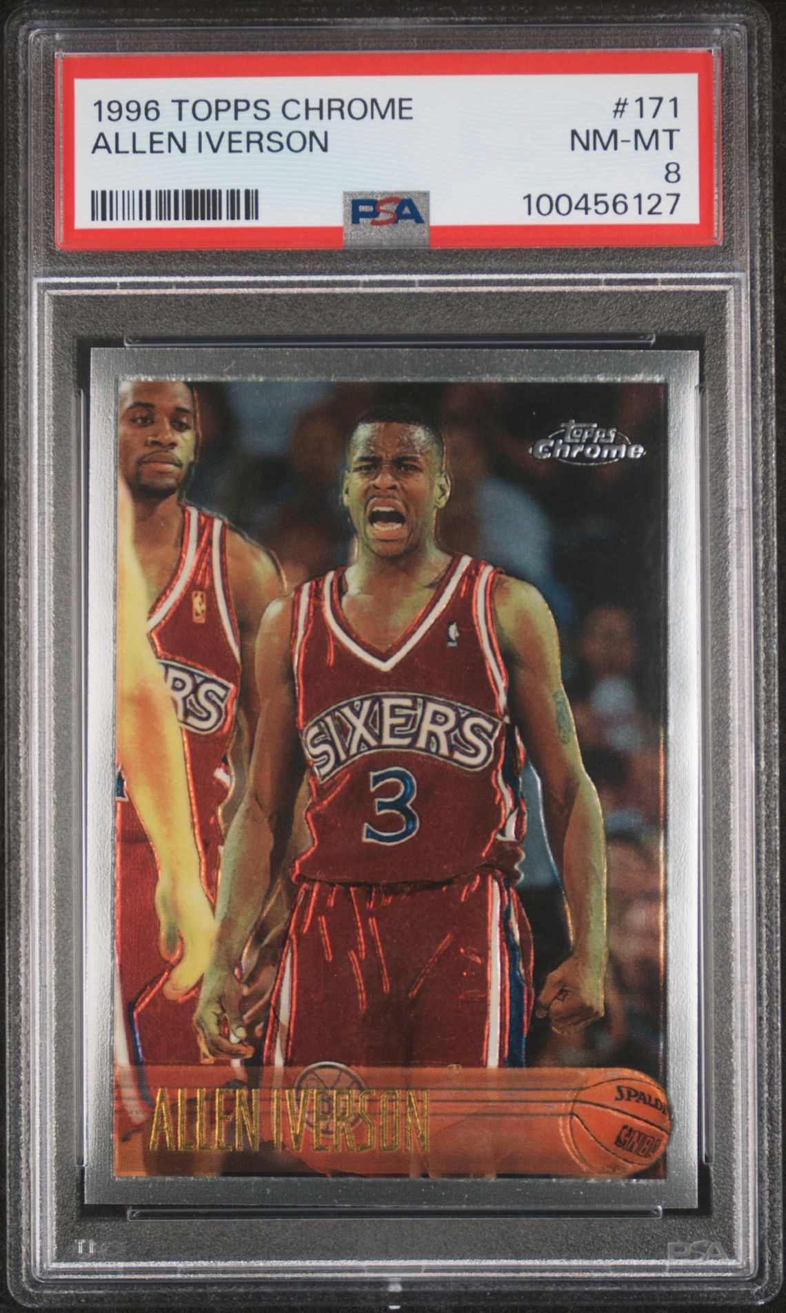 1996 Topps TOPPS CHROME #171 Allen Iverson front