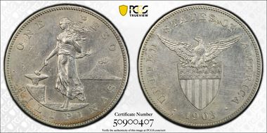 1903-S Peso KM-168  Ag N1