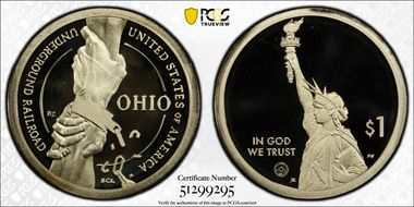 2023-S $1 American Innovation OH Underground Railroad PR69DCAM