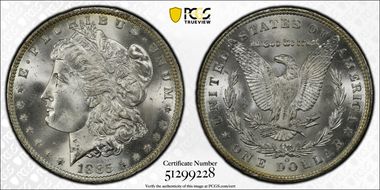 1885-O $1 MS66