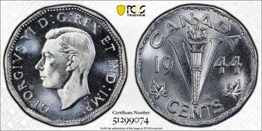 1944 5C Steel MS65