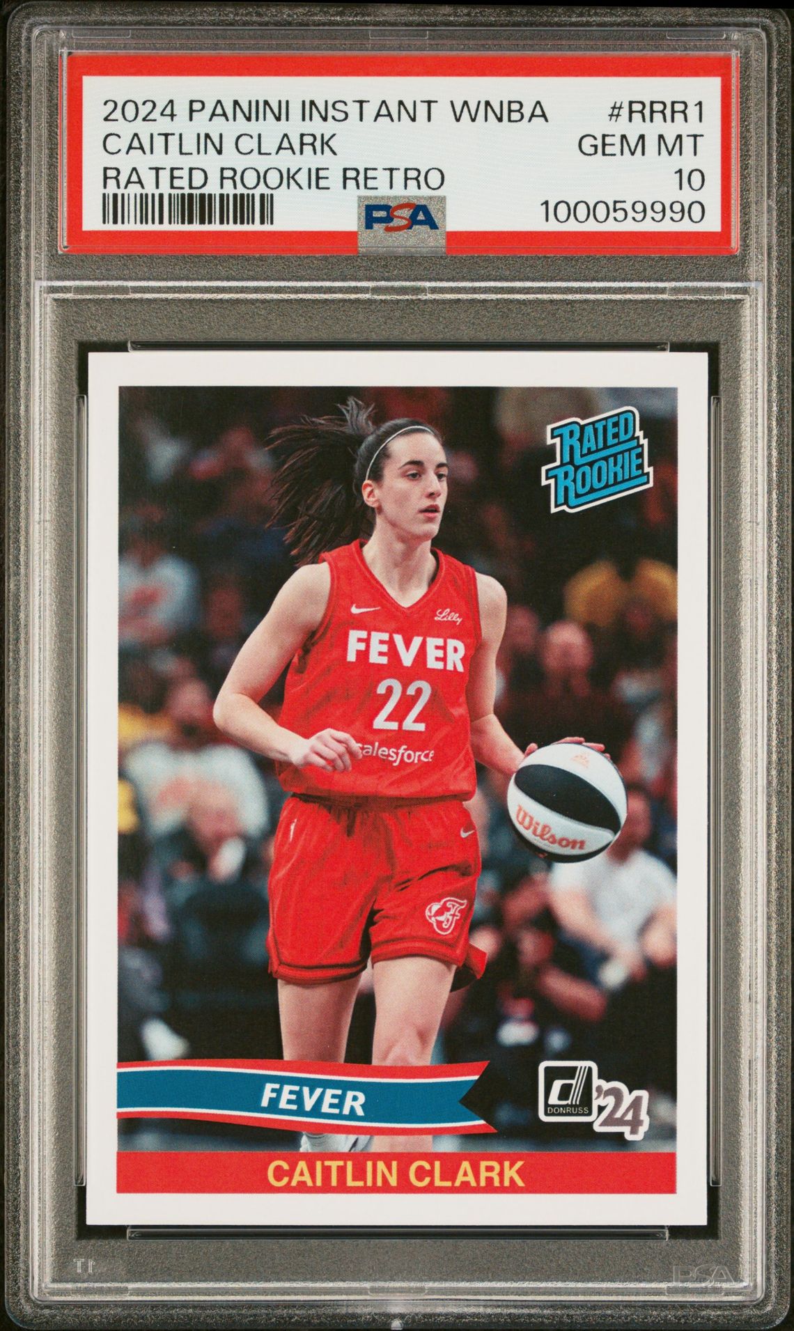 2024 Panini PANINI INSTANT WNBA RATED ROOKIE RETRO #RRR1 Caitlin Clark front