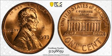 1973 1C MS65RD