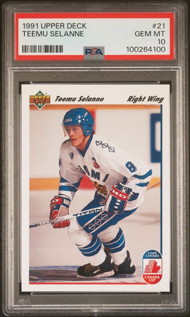 1991 Upper Deck Base #21 Teemu Selanne front