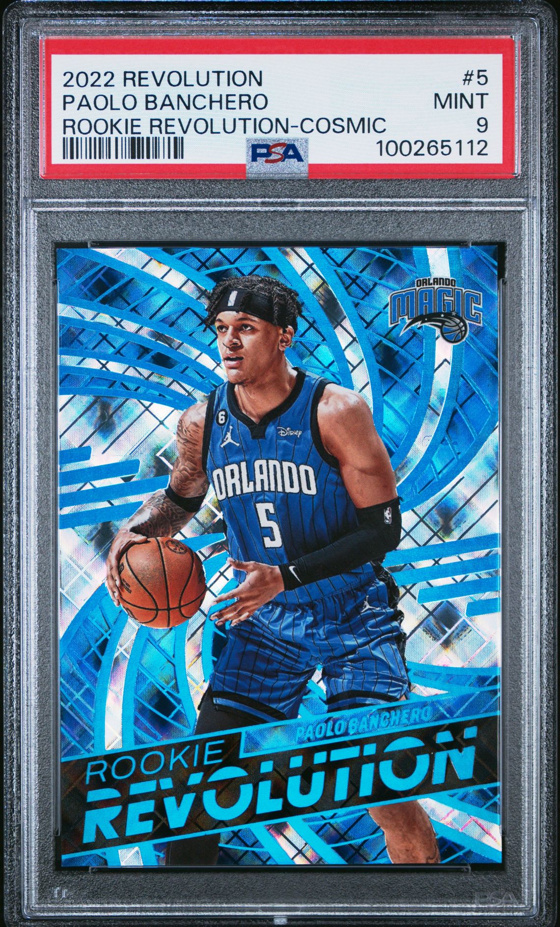 2022 Panini PANINI REVOLUTION ROOKIE REVOLUTION Cosmic #5 Paolo Banchero front