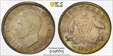 1943-D 6D KM-38  Ag MS67