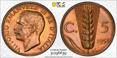 1934-R 5C MS65RB