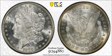 1879-S $1 VAM 9, Rev. of 1878 MS63