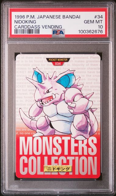 Nidoking card PSA 10, cert 100362676