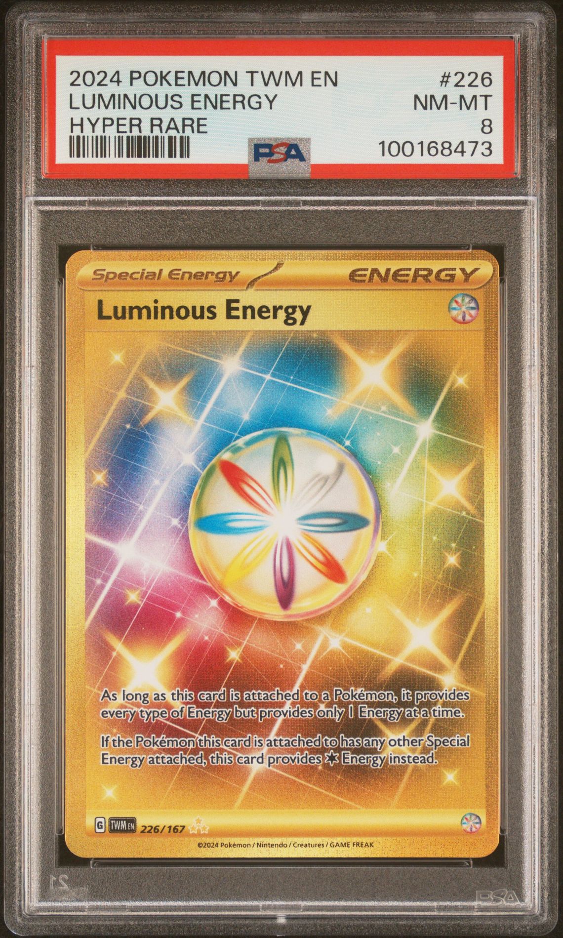 2024 Pokemon POKEMON TWM EN-TWILIGHT MASQUERADE HYPER RARE #226 Luminous Energy front