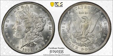 1894 $1 MS63