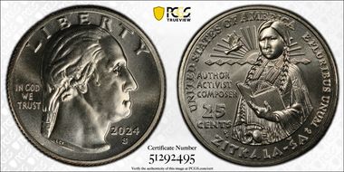 2024-S 25C Zitkala-Ša First Strike MS67