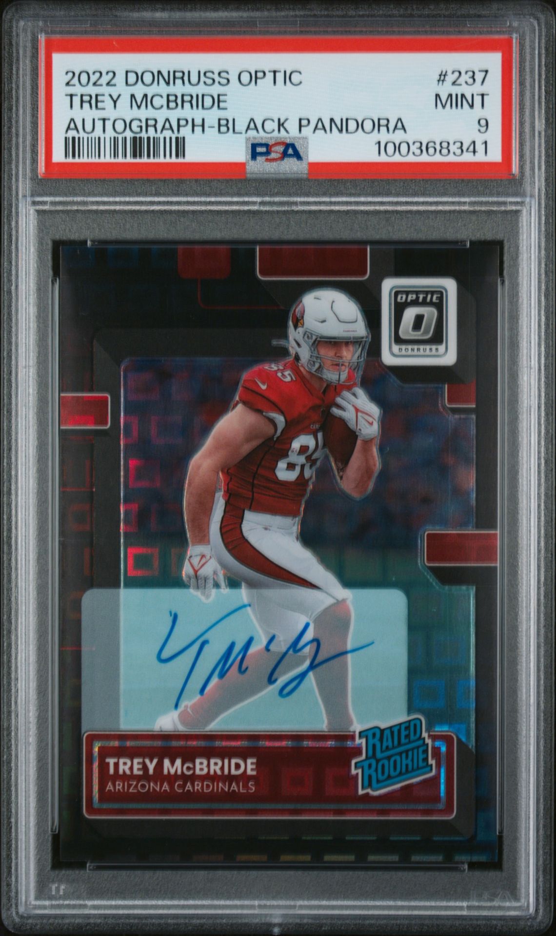 2022 Panini PANINI DONRUSS OPTIC AUTOGRAPH-BLACK PANDORA #237 Trey Mcbride front