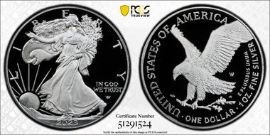 2023-W $1 Silver Eagle PR70DCAM
