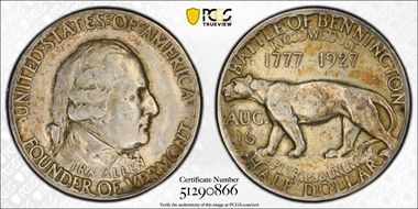 1927 50C Vermont XF40