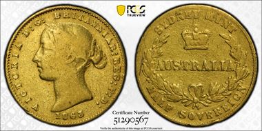 1863-SY 1/2 Sov VF20