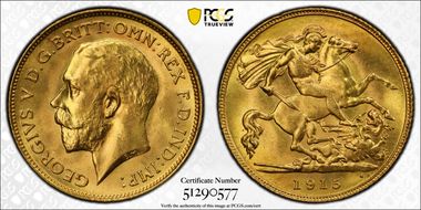 1915-M 1/2 Sov S-4007 MS65