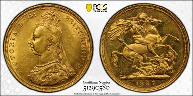 1887-S Sov S-3868A DISH S1 1st Obverse 1st Obv Long JEB Aligned Right AU58