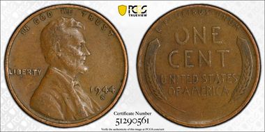 1944-S 1C XF40BN