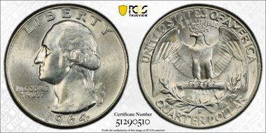 1964-D 25C MS63