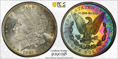 1881-S $1 MS63