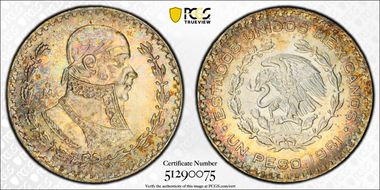 1961-Mo Peso KM-459 MS66