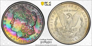1884-O $1 MS64