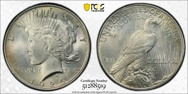 1925 $1 MS66