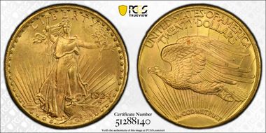 1924 $20 MS65