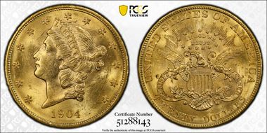 1904 $20 MS61