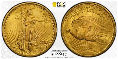 1922 $20 MS64