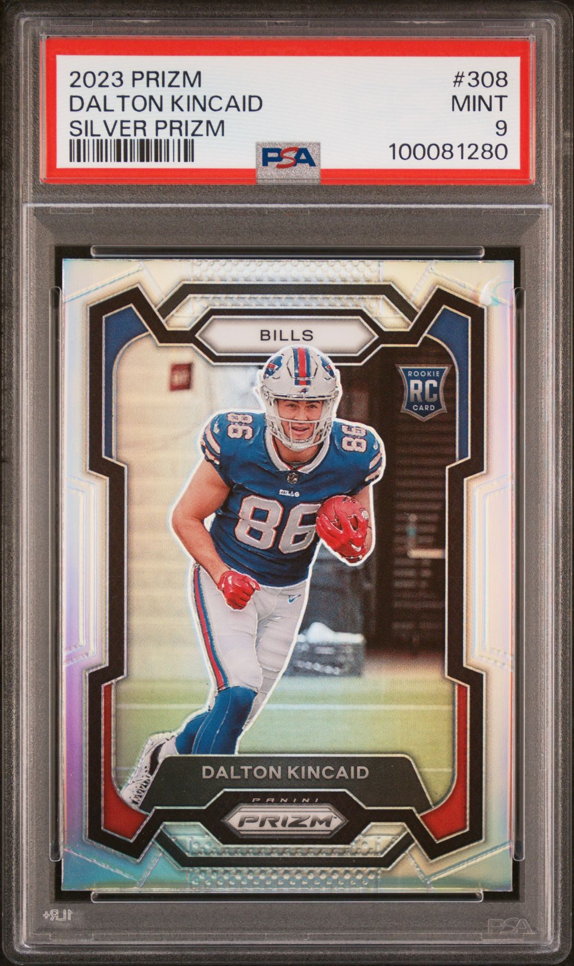 2023 Panini Prizm Dalton Kincaid #308 (Silver Prizm) Mint 9 front